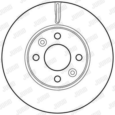 JURID Тормозной диск 562636JC
