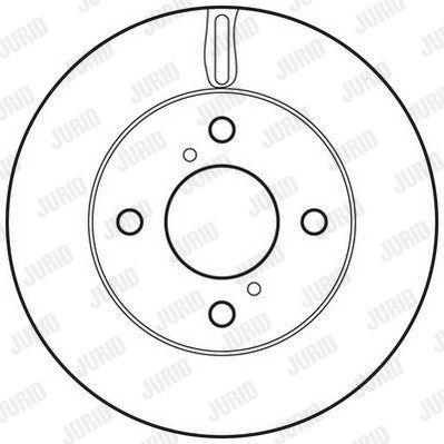 JURID Тормозной диск 562674JC