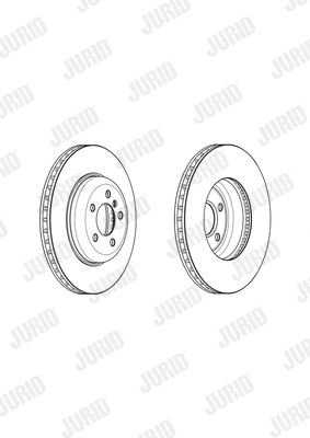 JURID Тормозной диск 562679JC