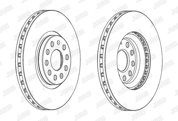 JURID Тормозной диск 562688JC-1