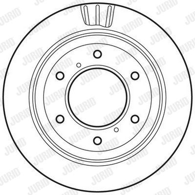 JURID Тормозной диск 562777JC