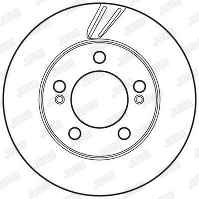 JURID Тормозной диск 562785JC
