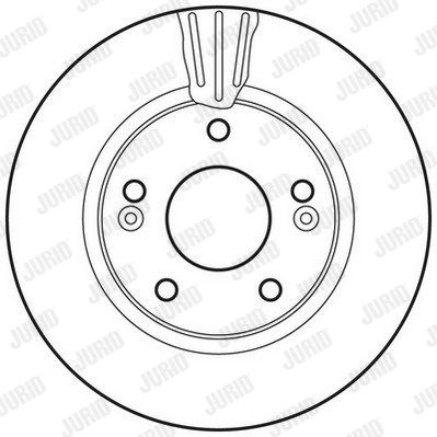 JURID Тормозной диск 562789JC