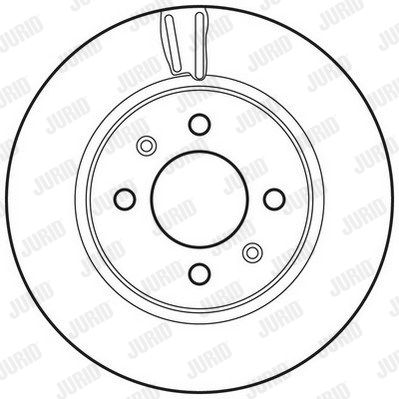 JURID Тормозной диск 562796JC