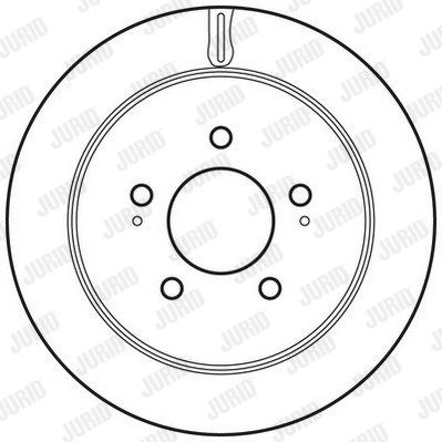 JURID Тормозной диск 562804JC