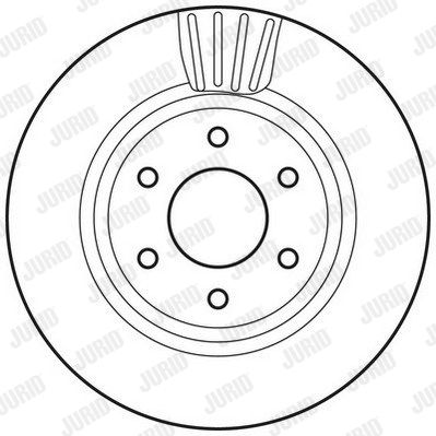 JURID Тормозной диск 562813JC