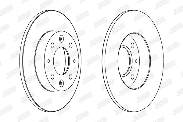 JURID Тормозной диск 562865JC