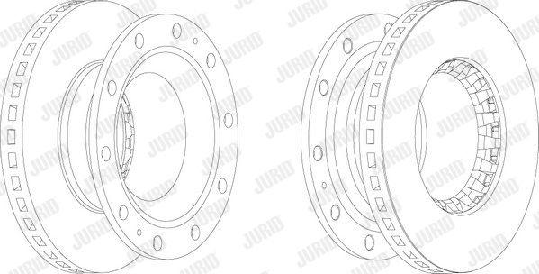 JURID Тормозной диск 567130J