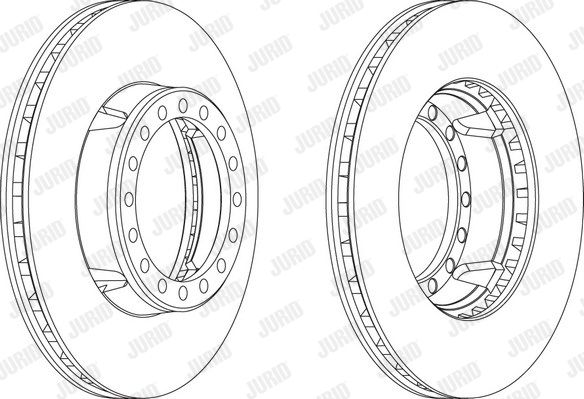 JURID Тормозной диск 567950J