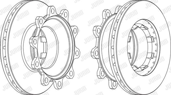JURID Тормозной диск 569147J