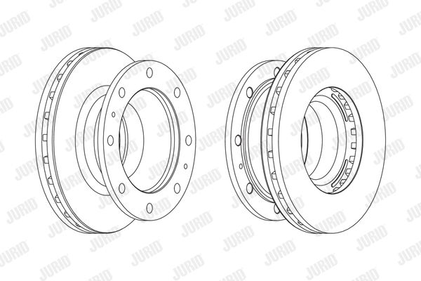 JURID Тормозной диск 569170J