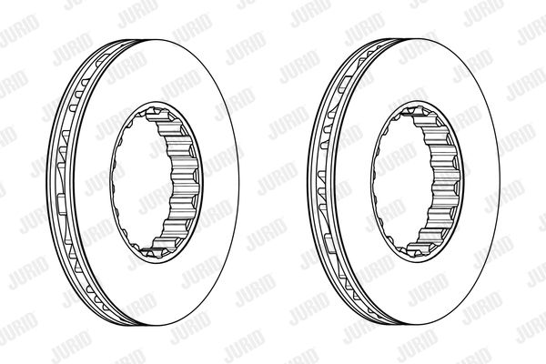 JURID Тормозной диск 569215J