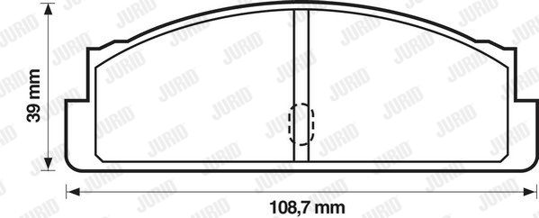 JURID Комплект тормозных колодок, дисковый тормоз 571226J
