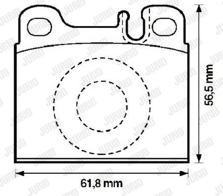JURID Комплект тормозных колодок, дисковый тормоз 571342J