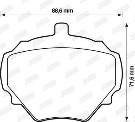 JURID Комплект тормозных колодок, дисковый тормоз 571803J