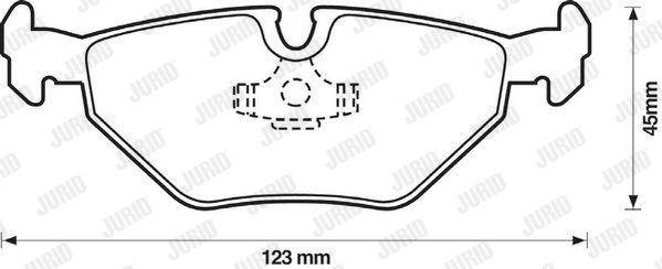 JURID Комплект тормозных колодок, дисковый тормоз 571960JC