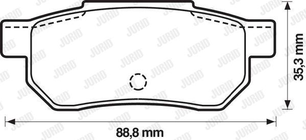 JURID Piduriklotsi komplekt,ketaspidur 572135J