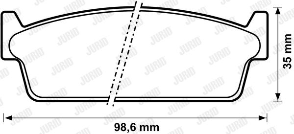 JURID Комплект тормозных колодок, дисковый тормоз 572152J