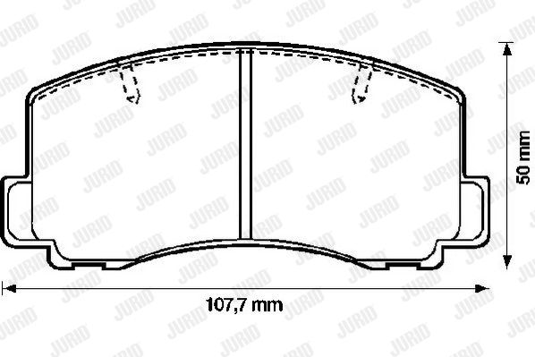 JURID Комплект тормозных колодок, дисковый тормоз 572187J