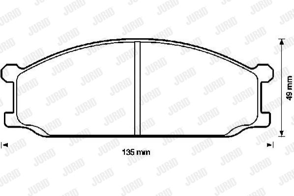 JURID Комплект тормозных колодок, дисковый тормоз 572337J