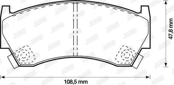 JURID Piduriklotsi komplekt,ketaspidur 572396J