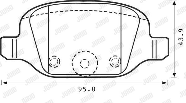 JURID Комплект тормозных колодок, дисковый тормоз 573019J
