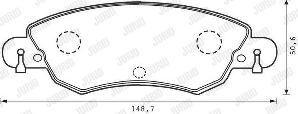 JURID Комплект тормозных колодок, дисковый тормоз 573026J