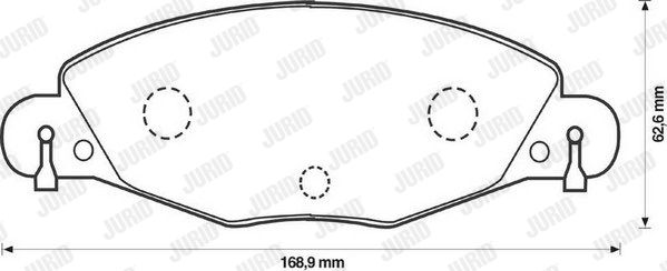 JURID Комплект тормозных колодок, дисковый тормоз 573029J
