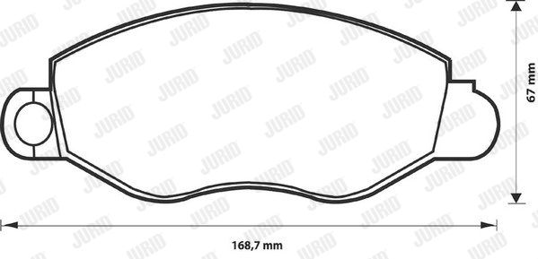 JURID Piduriklotsi komplekt,ketaspidur 573110D