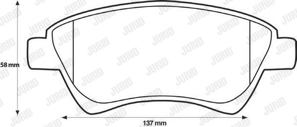 JURID Piduriklotsi komplekt,ketaspidur 573124JC