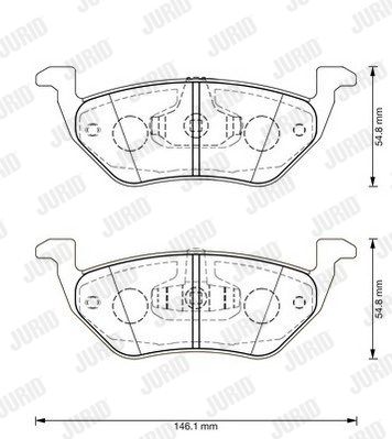 JURID Комплект тормозных колодок, дисковый тормоз 573365J