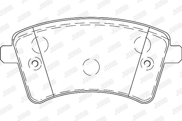 JURID Комплект тормозных колодок, дисковый тормоз 573414J