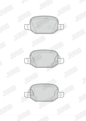 JURID Комплект тормозных колодок, дисковый тормоз 573445J