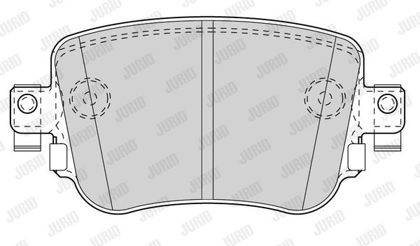 JURID Комплект тормозных колодок, дисковый тормоз 573603J