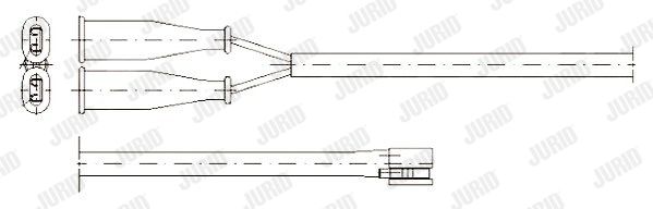 JURID Сигнализатор, износ тормозных колодок 581315