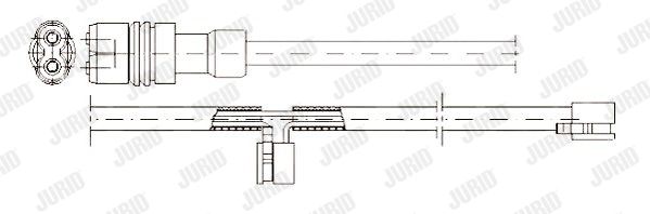 JURID Сигнализатор, износ тормозных колодок 581325