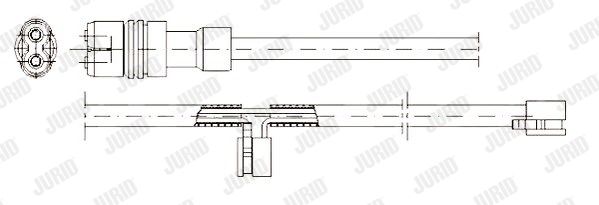 JURID Сигнализатор, износ тормозных колодок 581326