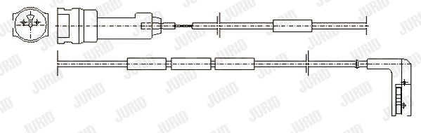 JURID Сигнализатор, износ тормозных колодок 581338