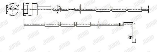 JURID Сигнализатор, износ тормозных колодок 581340