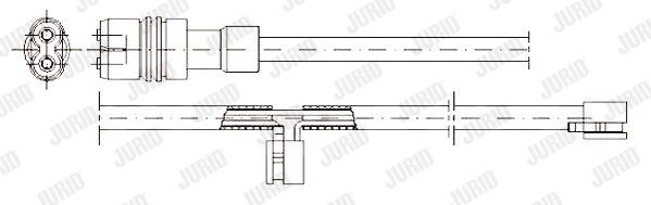 JURID Сигнализатор, износ тормозных колодок 581352