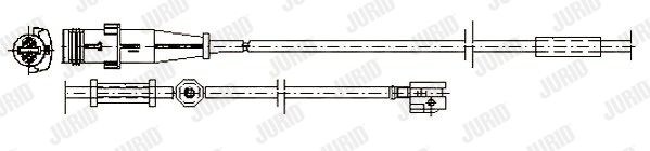 JURID Сигнализатор, износ тормозных колодок 581385
