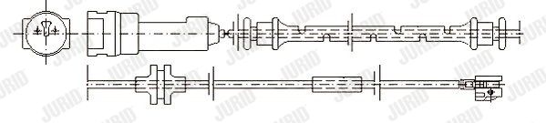 JURID Сигнализатор, износ тормозных колодок 581386