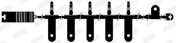 JURID Hoiatuskontakt, piduriklotsi kulumine 581403
