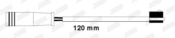 JURID Сигнализатор, износ тормозных колодок 581441