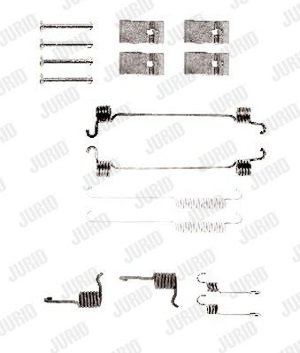 JURID Комплектующие, тормозная колодка 771095J