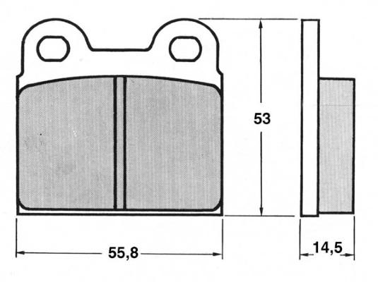 K27 Комплект тормозных колодок, дисковый тормоз 481-20009-14.527