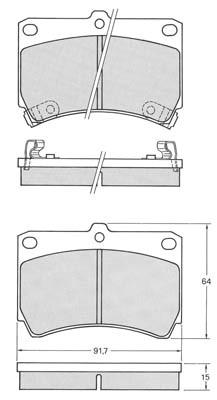 K27 Комплект тормозных колодок, дисковый тормоз 481-2011027