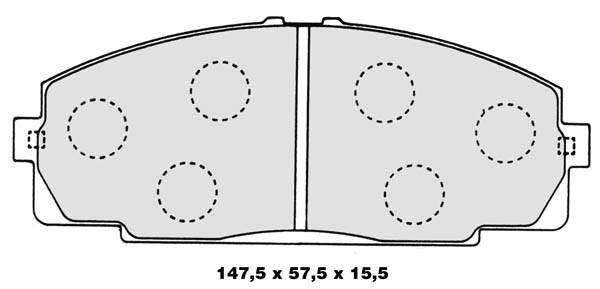 K27 Комплект тормозных колодок, дисковый тормоз 481-2012227