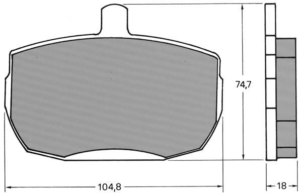 K27 Piduriklotsi komplekt,ketaspidur 481-2035927