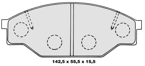 K27 Комплект тормозных колодок, дисковый тормоз 481-2061327